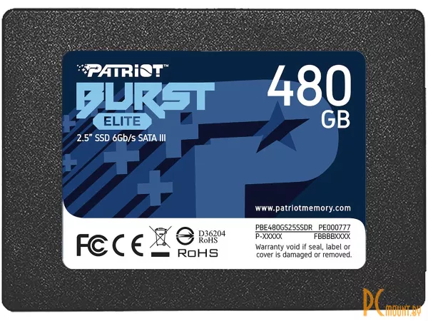 SSD 480GB Patriot PBE480GS25SSDR 25" SATA-III